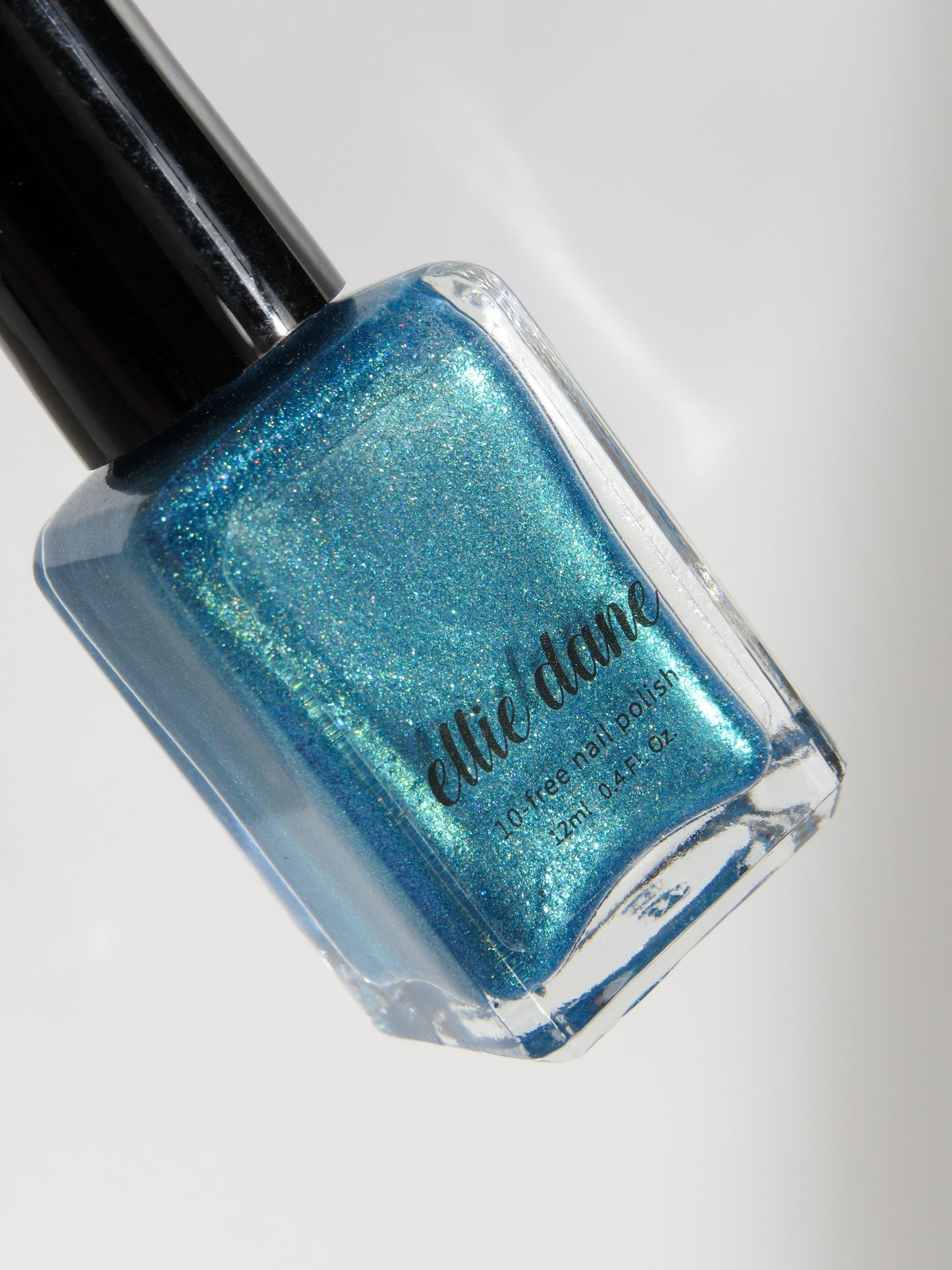 Shimmer blue Laguna nail polish