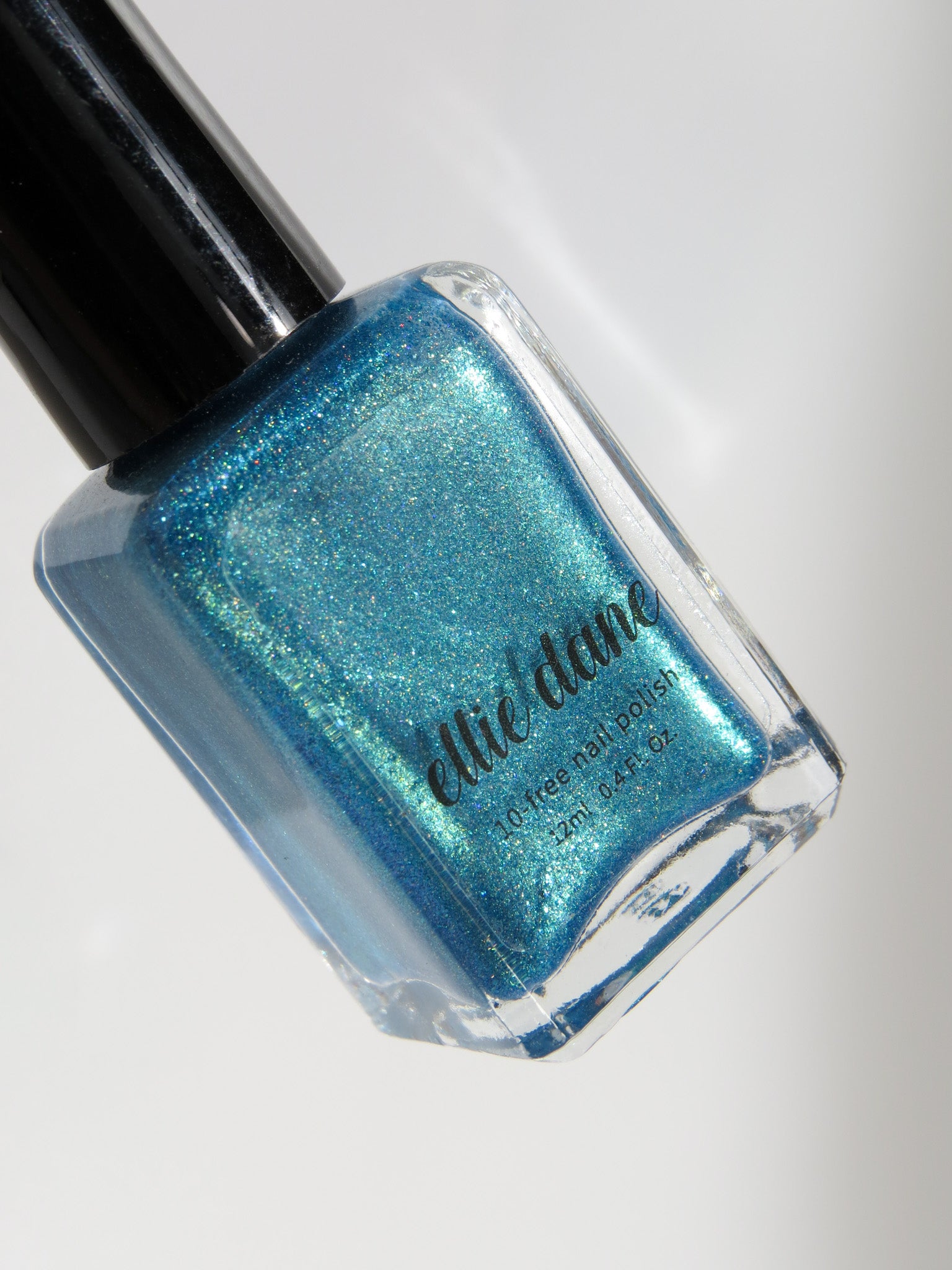 Shimmer blue Laguna nail polish